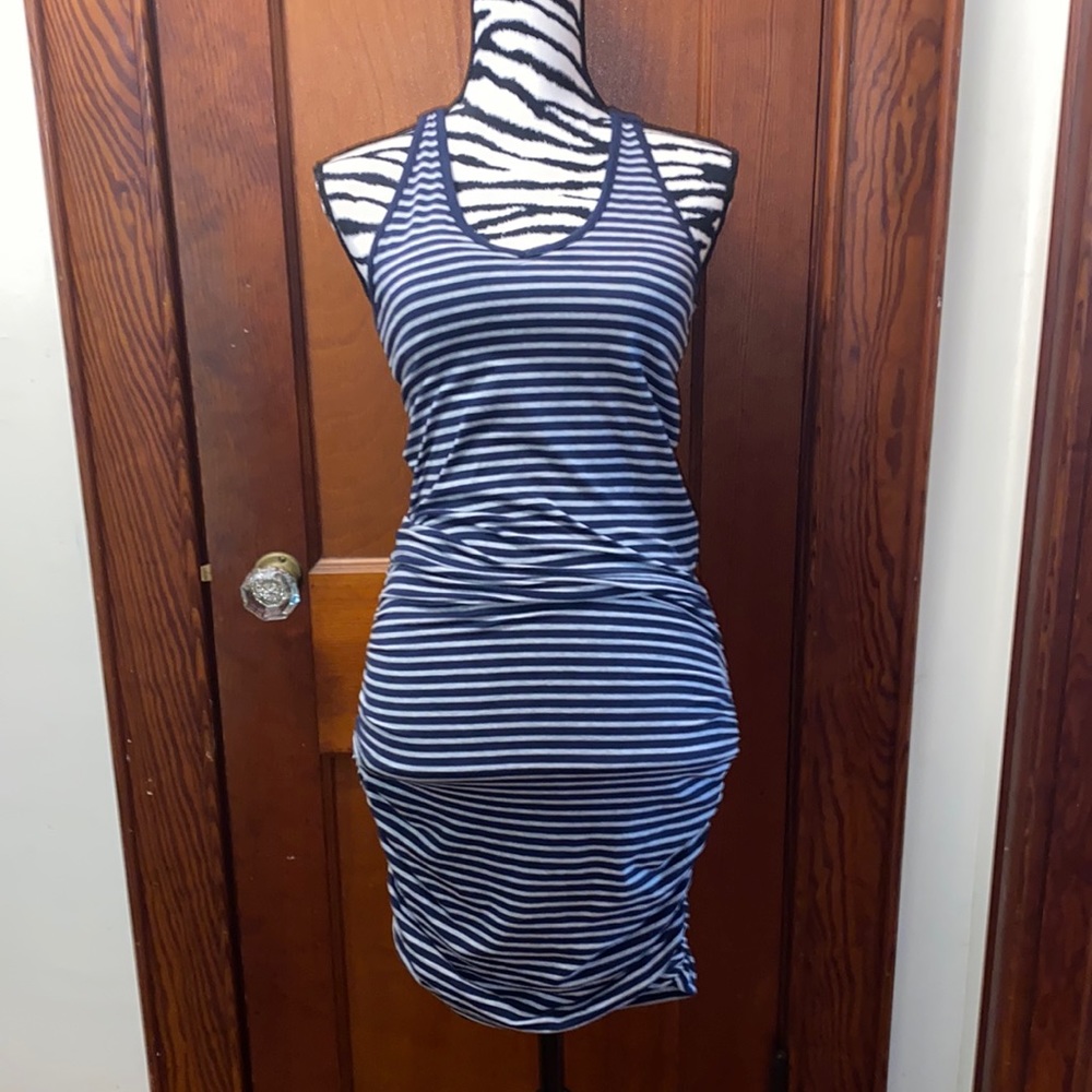 Athleta blue and gray racer back dress size XXS